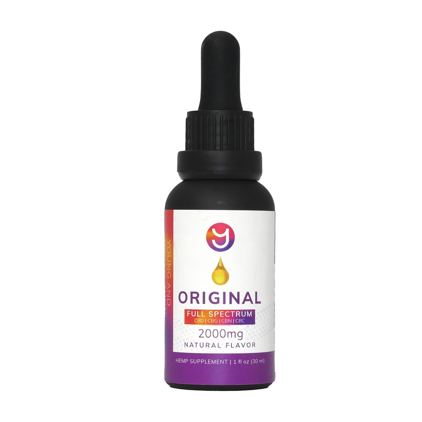 YAGA Farms 2,000mg Full Spectrum CBD Tincture: Original flavor. A premium, potent tincture presented in this image, promising the full spectrum of CBD benefits.